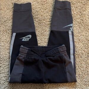 Nike Kids Black and Gray Joggers